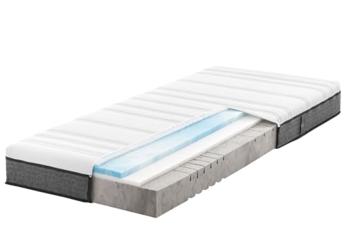 Ravensberger Matratzen Gelmatratze Thermo-Duo Härtegrad H4, 90 x 200 cm | 7-Zonen-Mehrschichtmatratze mit Gel-Auflage | mit RAVOTEX Funktionsbezug von Ravensberger Matratzen