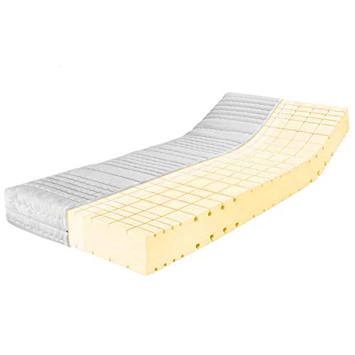 Ravensberger Matratzen HR-Kaltschaummatratze Komfort-SAN® 160x190 cm - Härtegrad H3, mittelfest - Höhe 18cm - 7-Zonen Matratze mit Baumwoll-Doppeltuch-Bezug - Oeko-TEX®-Zertifiziert - Made in Germany von Ravensberger Matratzen