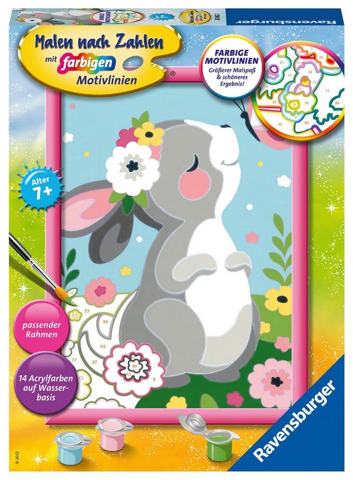 Ravensburger Verlag GmbH Malen nach Zahlen CreArt, Malen nach Zahlen Kinder - Frühlingsgrüße von Ravensburger Verlag GmbH
