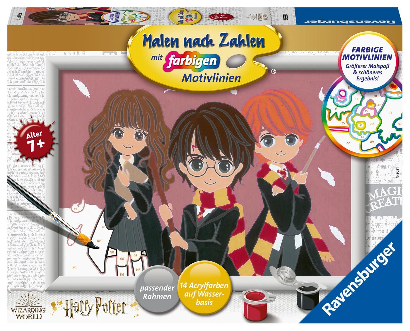 Ravensburger Verlag GmbH Malen nach Zahlen CreArt, Malen nach Zahlen Kinder Harry Potter - Zauberhafte Freunds... von Ravensburger Verlag GmbH