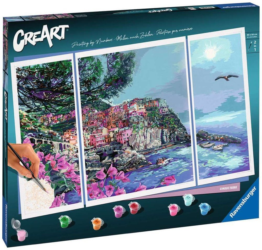 Ravensburger Verlag GmbH Malen nach Zahlen Malen nach Zahlen CREART Premium Cinque Terre Triptychon 23529 Ravensburger Verlag GmbH Malen nach Zahlen Malen nach Zahlen CREART Premium Cinque Terre Triptychon 23529 von Ravensburger Verlag GmbH