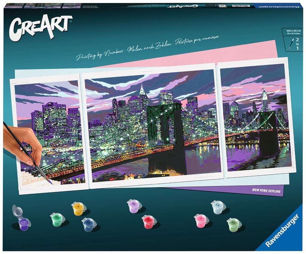 Ravensburger Verlag GmbH Malen nach Zahlen Malen nach Zahlen CREART Premium New York Skyline Triptychon 23551 Ravensburger Verlag GmbH Malen nach Zahlen Malen nach Zahlen CREART Premium New York Skyline Triptychon 23551 von Ravensburger Verlag GmbH