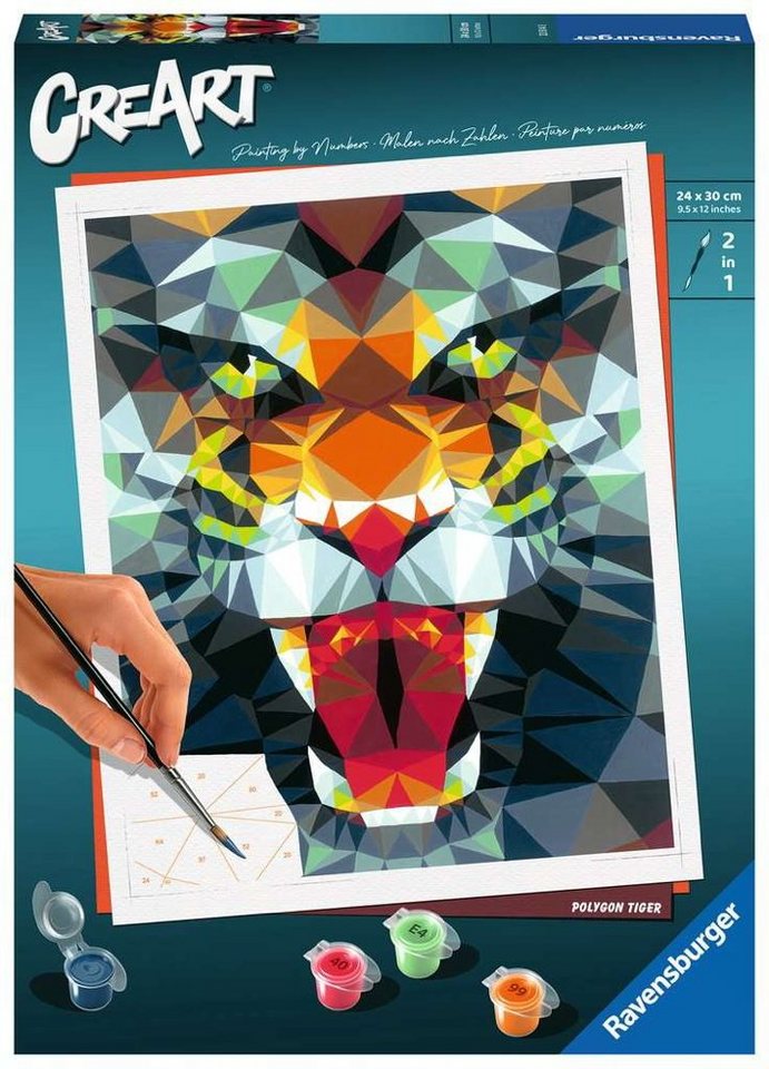 Ravensburger Verlag GmbH Malen nach Zahlen Malen nach Zahlen CREART Trend Serie C Polygon Tiger 23514 Ravensburger Verlag GmbH Malen nach Zahlen Malen nach Zahlen CREART Trend Serie C Polygon Tiger 23514 von Ravensburger Verlag GmbH