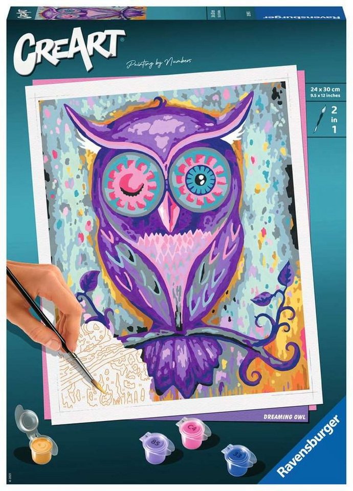 Ravensburger Verlag GmbH Malen nach Zahlen Ravensburger Malen nach Zahlen CREART Trend Serie C Dreaming Owl 28990 von Ravensburger Verlag GmbH