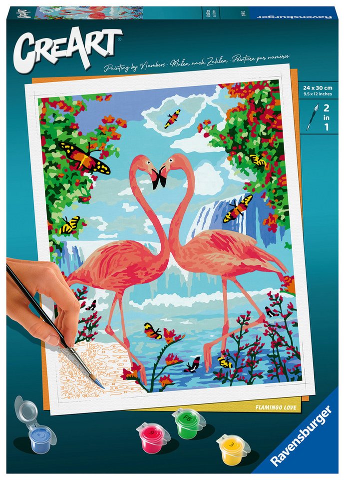 Ravensburger Verlag GmbH Malen nach Zahlen Ravensburger Malen nach Zahlen Flamingo Love von Ravensburger Verlag GmbH
