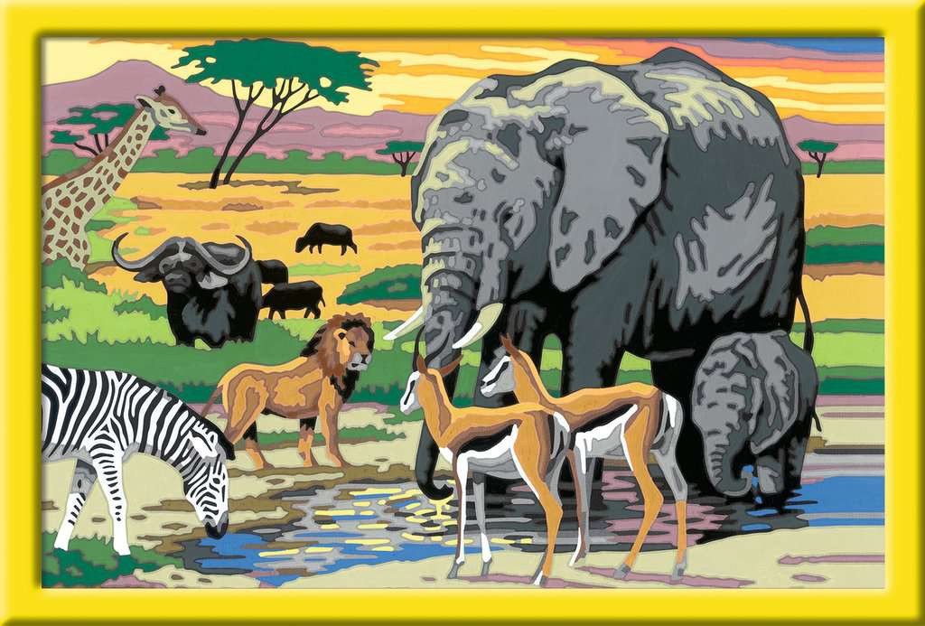 Ravensburger Verlag GmbH Malen nach Zahlen Ravensburger Malen nach Zahlen Tiere in Afrika von Ravensburger Verlag GmbH