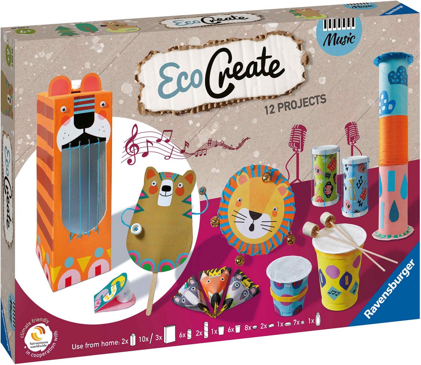 Ravensburger Bastelband Upcycling Basteln EcoCreate Maxi Make your own Music 20229 von Ravensburger