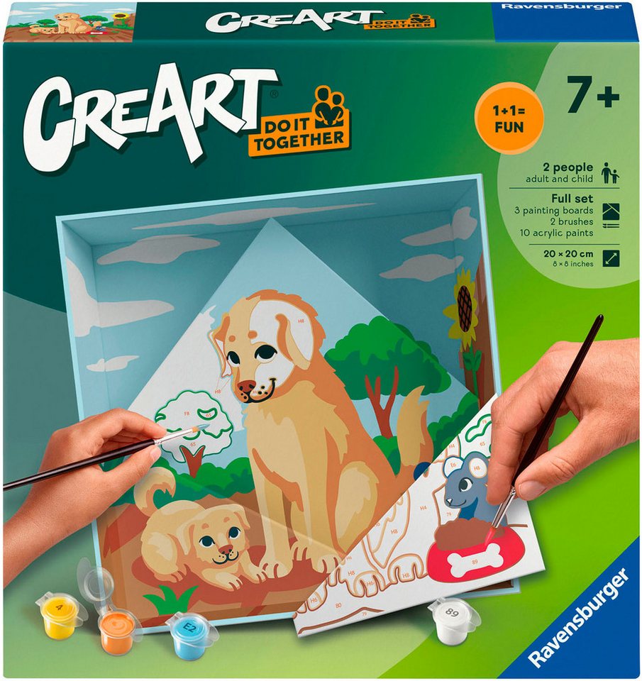 Ravensburger Malen nach Zahlen CreArt, Do it together, Hunde, Made in Europe Ravensburger Malen nach Zahlen CreArt, Do it together, Hunde, Made in Europe von Ravensburger