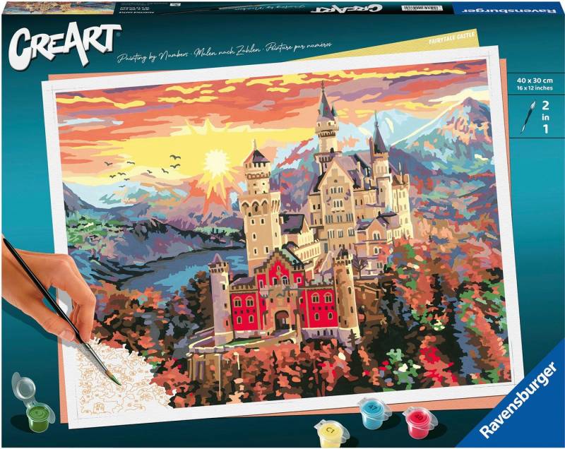 Ravensburger Malen nach Zahlen CreArt, Fairytale Castle, Made in Europe von Ravensburger