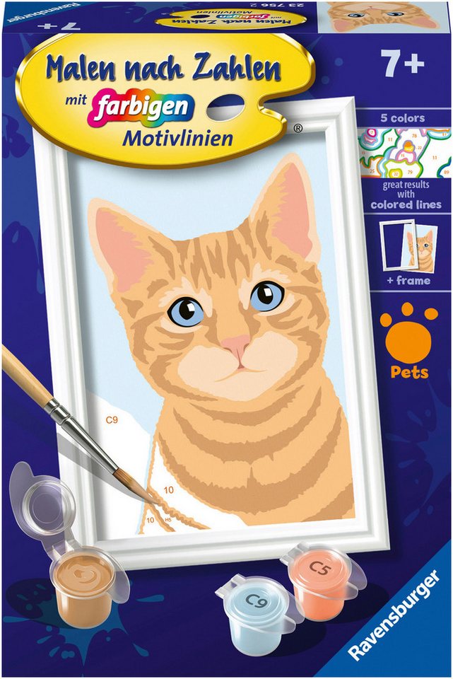 Ravensburger Malen nach Zahlen CreArt, Niedliche Katze, Made in Europe von Ravensburger