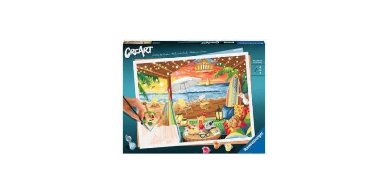 Ravensburger Malen nach Zahlen CreArt Adults Premium - Gemütliche Strandhütte von Ravensburger