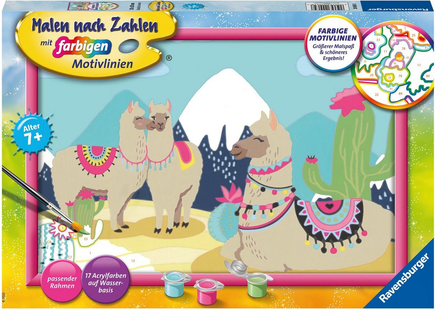 Ravensburger Malen nach Zahlen Glückliche Lamas, Made in Europe Ravensburger Malen nach Zahlen Glückliche Lamas, Made in Europe von Ravensburger