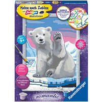 Ravensburger Malen-nach-Zahlen Hallo, kleiner Eisbär! mehrfarbig von Ravensburger