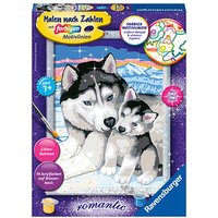 Ravensburger Malen-nach-Zahlen Husky Kuss mehrfarbig von Ravensburger