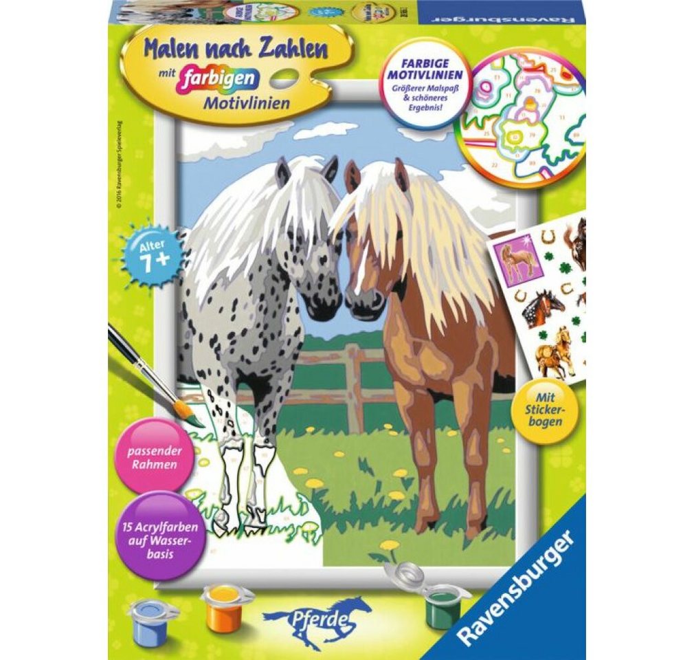Ravensburger Malen nach Zahlen Malen Nach Zahlen 28566 - Glückliche Pferde - Ravensburger Malen nach Zahlen Malen Nach Zahlen 28566 - Glückliche Pferde - von Ravensburger