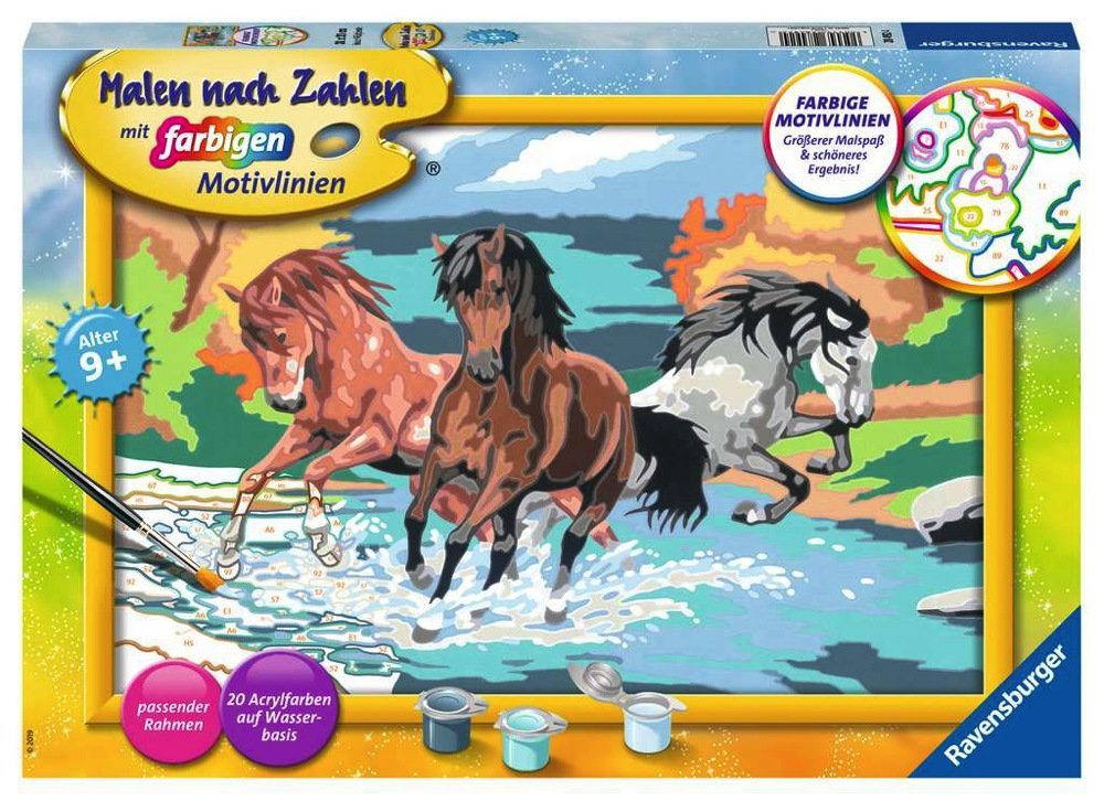 Ravensburger Malen nach Zahlen Malen nach Zahlen Classic Serie C Stolze Wildpferde 28492 Ravensburger Malen nach Zahlen Malen nach Zahlen Classic Serie C Stolze Wildpferde 28492 von Ravensburger
