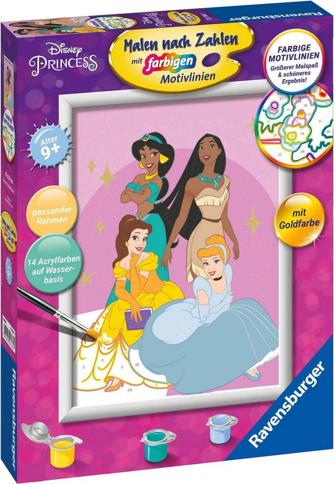Ravensburger Malen nach Zahlen Malen nach Zahlen Classic Serie D Character Prinzessinnen 23766 von Ravensburger