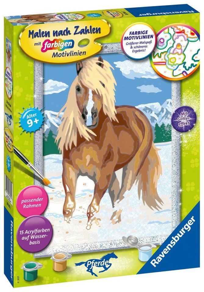 Ravensburger Malen nach Zahlen Malen nach Zahlen Classic Serie D Pferde Haflinger im Schnee 28780 Ravensburger Malen nach Zahlen Malen nach Zahlen Classic Serie D Pferde Haflinger im Schnee 28780 von Ravensburger