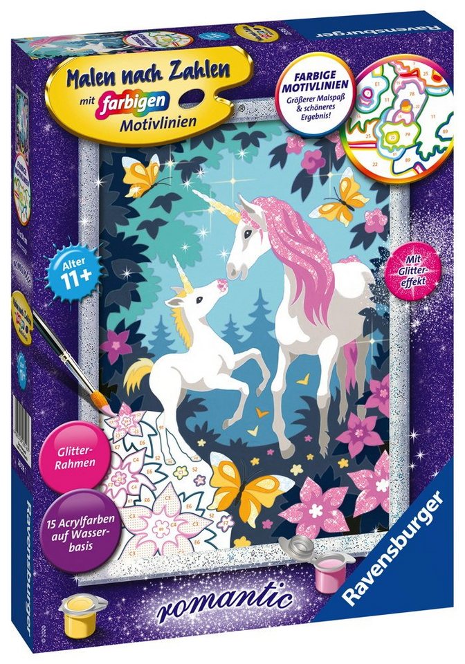 Ravensburger Malen nach Zahlen Malen nach Zahlen Classic Serie D Romantic Einhornmagie 28516 von Ravensburger