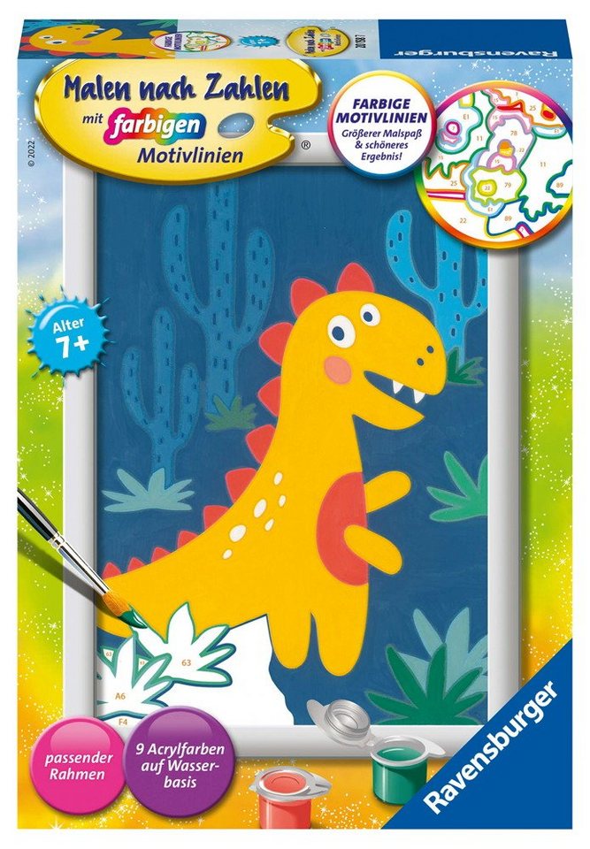 Ravensburger Malen nach Zahlen Malen nach Zahlen Classic Serie E Frecher Dinosaurier 20158 Ravensburger Malen nach Zahlen Malen nach Zahlen Classic Serie E Frecher Dinosaurier 20158 von Ravensburger