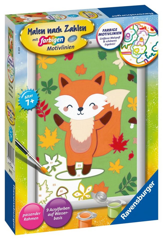 Ravensburger Malen nach Zahlen Malen nach Zahlen Classic Serie E Süßer Fuchs 28777 von Ravensburger