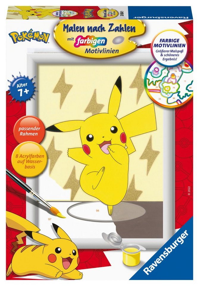 Ravensburger Malen nach Zahlen Malen nach Zahlen Classic Sonderserie E Pokemon Pikachu 20084 Ravensburger Malen nach Zahlen Malen nach Zahlen Classic Sonderserie E Pokemon Pikachu 20084 von Ravensburger