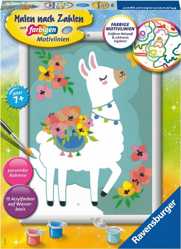 Ravensburger Malen nach Zahlen No Probllama, Made in Europe von Ravensburger