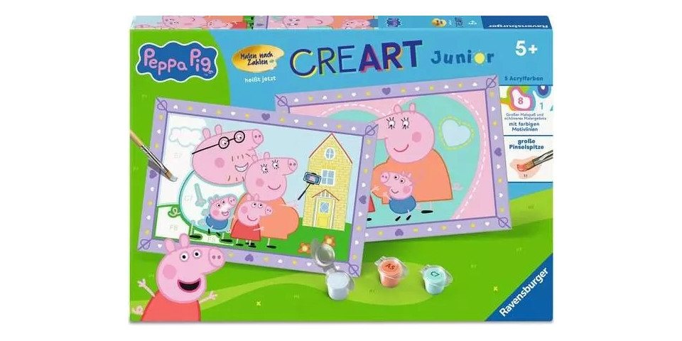 Ravensburger Malen nach Zahlen Peppa´s Familie von Ravensburger
