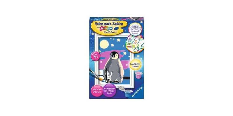 Ravensburger Malen nach Zahlen CreArt, Malen nach Zahlen Kinder - Kleiner Pinguin von Ravensburger
