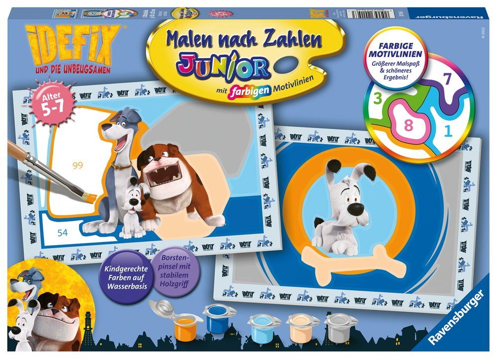 Ravensburger Malen nach Zahlen Ravensburger Malen nach Zahlen Junior Abenteuer mit Idefix 20156 von Ravensburger