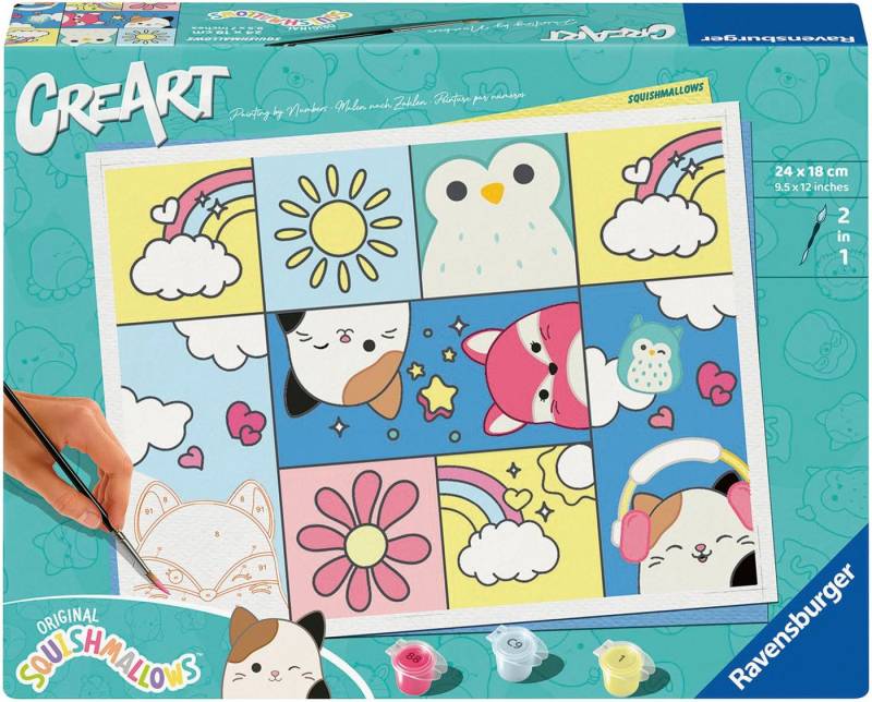 Ravensburger Malen nach Zahlen Squishmallows, Made in Europe von Ravensburger
