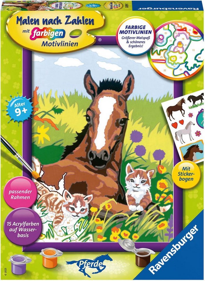 Ravensburger Malen nach Zahlen Süße Tierkinder, Pferd, Made in Europe Ravensburger Malen nach Zahlen Süße Tierkinder, Pferd, Made in Europe von Ravensburger