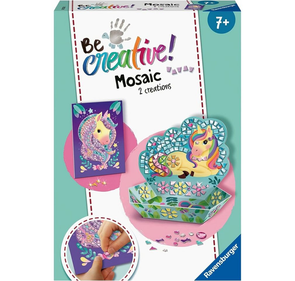 Ravensburger Papierscheren 18238 BeCreative Mosaic Midi Einhorn, DIY für Kinder ab 7 Jahren Ravensburger Papierscheren 18238 BeCreative Mosaic Midi Einhorn, DIY für Kinder ab 7 Jahren von Ravensburger