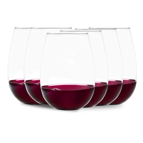 New York Times Best Stielloses Glas 2017, hergestellt in Europa, Weingläser ohne Stiel, elegantes Design, spülmaschinenfest, 100 % bleifrei, 500 ml, perfekt für den täglichen Gebrauch, Geschenkidee (6 von Ravenscroft Crystal