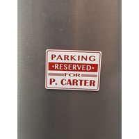 Anpassbarer Avengers Campus Parkplatz Magnet - P. Carter von RavenswoodDesignTeam