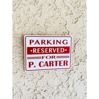 Personalisierbares Parkschild Auf Dem Avengers College - P. Carter von RavenswoodDesignTeam