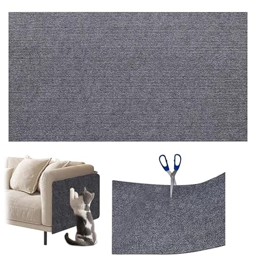 2024 Neu DIY Climbing Cat Scratcher, Scratch Pad Pro, Trimmbare Selbstkleber Kratzmatte Katze,widerstandsfähig Katzenmöbel Fußmatte Kratzpad,Kratzmöbel SchutzungCat Scratcher (Dunkelgrau, 40*100 cm) von Raveparty