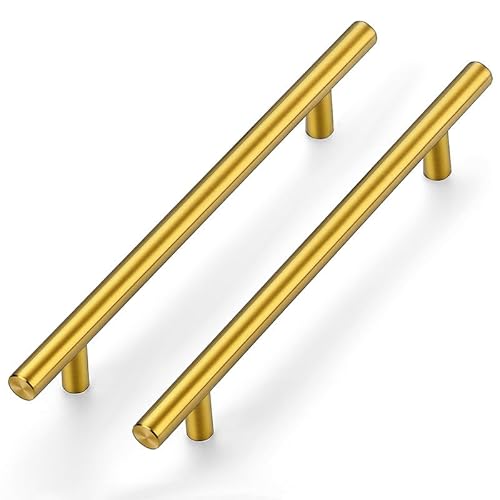 Ravinte 15 Stück Gold Möbelgriffe T Bar Griffe für Küchenschränke 160mm Lochzentrum Schrankgriffe Griffe Rostfreier Edelstahl Möbel Türgriffe Ravinte 15 Stück Gold Möbelgriffe T Bar Griffe für Küchenschränke 160mm Lochzentrum Schrankgriffe Griffe Rostfreier Edelstahl Möbel Türgriffe von Ravinte
