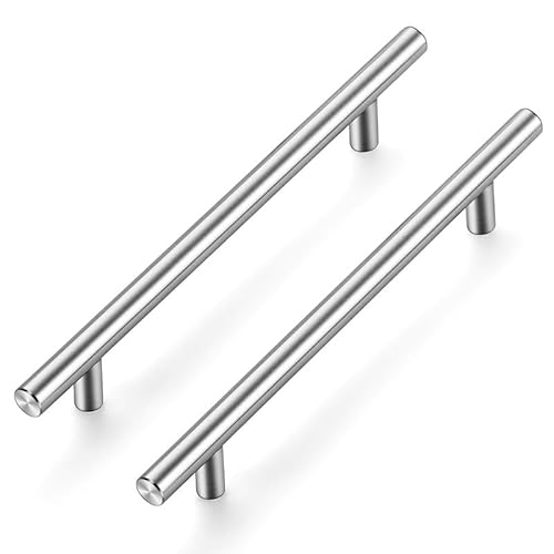Ravinte 25 Stück Silber Möbelgriffe T Bar Griffe für Küchenschränke 160mm Lochzentrum Schrankgriffe Griffe Rostfreier Edelstahl Möbel Türgriffe von Ravinte