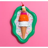 Ice Cream 3D Kunstharz Skulptur/ 90Er Jahre Nostalgie/ Waffel/ Kirsche/ Seltsame Wand Kunst/ Pop Art/ Kitschige Dekoration/ Dopamin Kawaii Ice Cream 3D Kunstharz Skulptur/ 90Er Jahre Nostalgie/ Waffel/ Kirsche/ Seltsame Wand Kunst/ Pop Art/ Kitschige Dekoration/ Dopamin Kawaii von RavishingRoosters