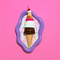 Ice Cream 3D Kunstharz Skulptur/ 90Er Jahre Nostalgie/ Waffel/ Kirsche/ Seltsame Wand Kunst/ Pop Art/ Kitschige Dekoration/ Dopamin Kawaii Ice Cream 3D Kunstharz Skulptur/ 90Er Jahre Nostalgie/ Waffel/ Kirsche/ Seltsame Wand Kunst/ Pop Art/ Kitschige Dekoration/ Dopamin Kawaii von RavishingRoosters