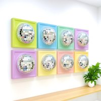 Disco Ball 3D Kunstharz Kugel/Dopamin Dekor Wandskulptur Silber Discokugel Kawaii Kunst Pop Wand Kitschy Deko Disco Ball 3D Kunstharz Kugel/Dopamin Dekor Wandskulptur Silber Discokugel Kawaii Kunst Pop Wand Kitschy Deko von RavishingRoosters