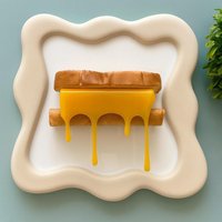 Gegrillte Käse 3D Kunstharz/60 Benutzerdefinierte Farben/ Fake Food Wandskulptur/ Sandwich Kunst/ Kitschige Dopamin Dekor/Schmelzender Käse Kunst Gegrillte Käse 3D Kunstharz/60 Benutzerdefinierte Farben/ Fake Food Wandskulptur/ Sandwich Kunst/ Kitschige Dopamin Dekor/Schmelzender Käse Kunst von RavishingRoosters