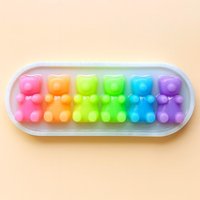 Giant Gummy Bear Pastell Neon Regenbogen 3D Kunstharz Wand Kunst/Fake Food Resin Gummy Bear Snack Pop Art Wanddekoration von RavishingRoosters