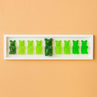 Gummy Bear 24" Green Farbverlauf 3D Harz Wand Kunst/Dopamin Dekor Süßigkeiten Pop Art Kawaii von RavishingRoosters