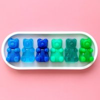 Gummy Bear Xlarge Blau Mint Farbverlauf 3D Resin Wand Kunst/Kawaii Fake Food Kunstharz Dopamin Dekor Pop Art von RavishingRoosters