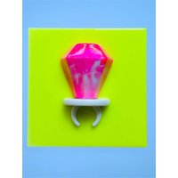 Jumbo Ring Pop 3D Kunstharz Neon Gelb Rosa Wand Kunst Skulptur/ Fake Candy/ Food/ Pop Art/ Wandsüßigkeit/ Lollipop Kunst/ Sucker Art / Jumbo Ring Pop 3D Kunstharz Neon Gelb Rosa Wand Kunst Skulptur/ Fake Candy/ Food/ Pop Art/ Wandsüßigkeit/ Lollipop Kunst/ Sucker Art / von RavishingRoosters