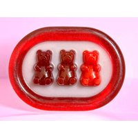 Rotes Gummibärchen 3D Kunstharz Wand Kunst Skulptur/An Der Dopamin Deko Pop Art Kawaii Rotes Gummibärchen 3D Kunstharz Wand Kunst Skulptur/An Der Dopamin Deko Pop Art Kawaii von RavishingRoosters