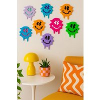 Schmelden Smiley Gesicht 3D Resin Wand Kunst | Riesige Wandskulptur Funky Dopamin Dekor Kitschiges Benutzerdefinierte 60+ Farben Kawaii Schmelden Smiley Gesicht 3D Resin Wand Kunst | Riesige Wandskulptur Funky Dopamin Dekor Kitschiges Benutzerdefinierte 60+ Farben Kawaii von RavishingRoosters