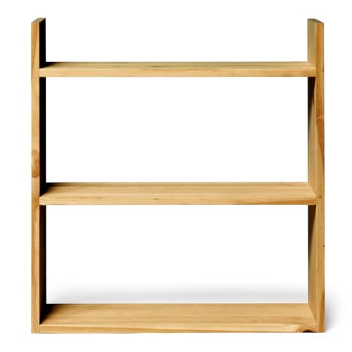 Raw Wood - Holzregal, 60 x 65 x 20 cm, Kuju Oak, handgefertigt in Spanien von Raw Wood